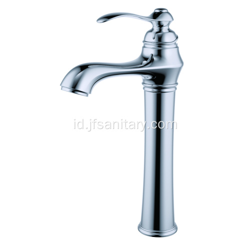 Chrome Tuas Tunggal Vintage Wastafel Faucet Tinggi